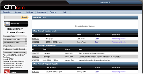 AIMcrm screenshot