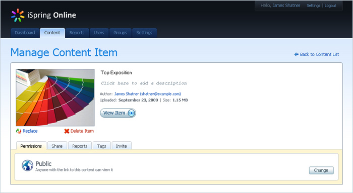 iSpring Online screenshot