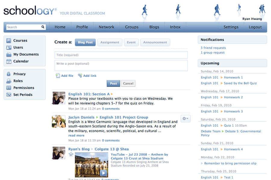 Schoology screenshot