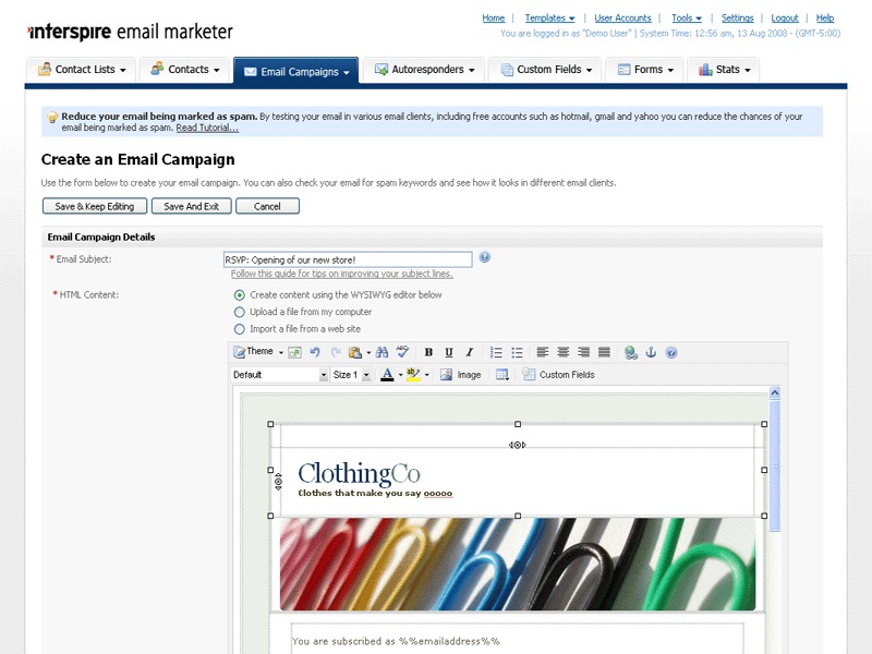 Interspire Email Marketer