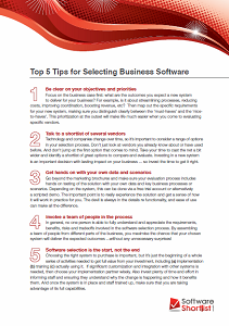 Cover Image: Top 5 Tips for Selecting Business Software